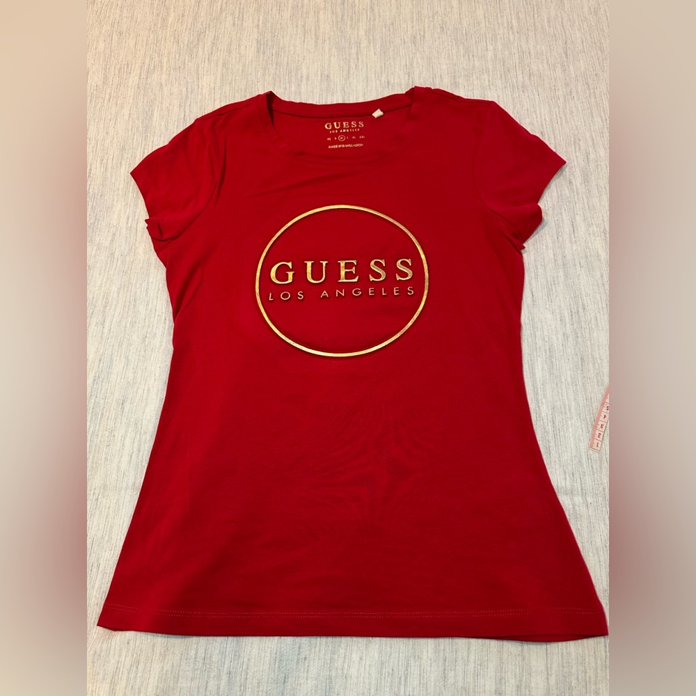 GUESS Women's Red Logo T-Shirt